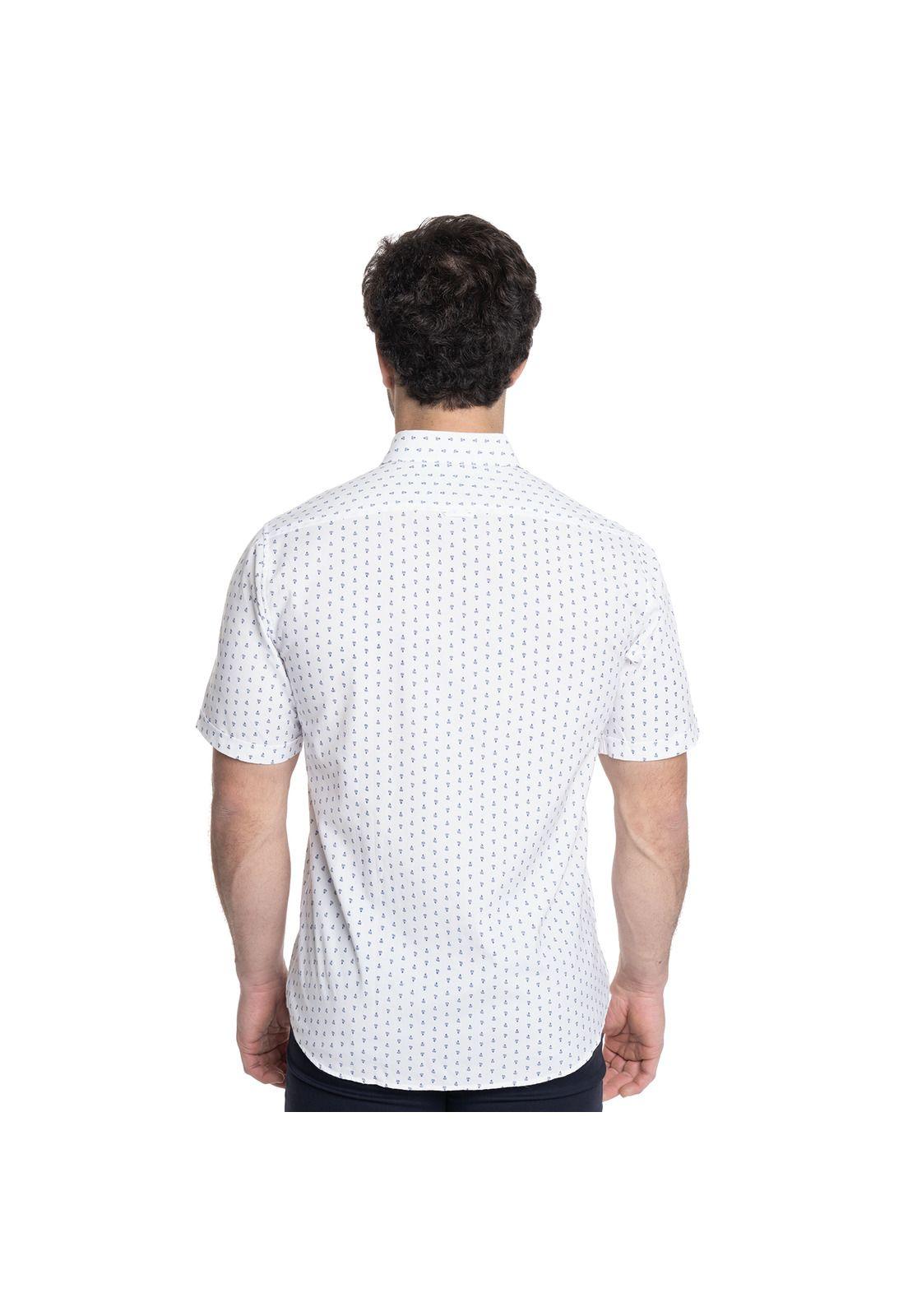 CAMISA HOMBRE MANGA CORTA ESTAMPADA OXFORD-1