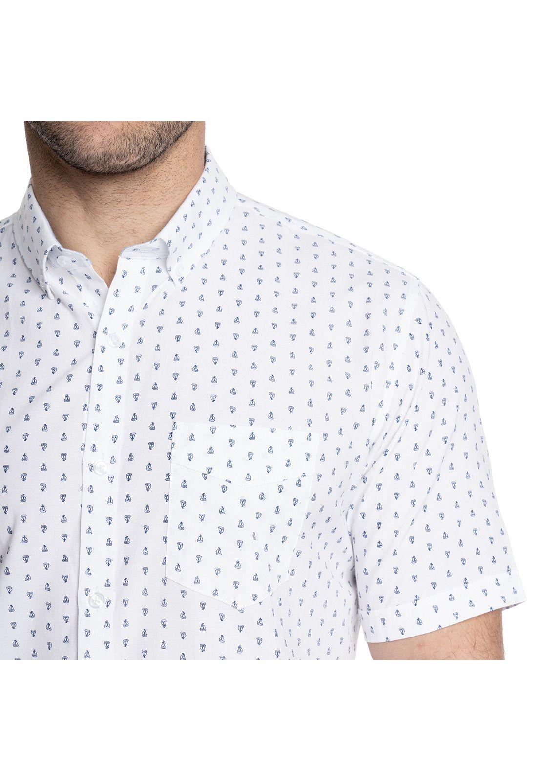 CAMISA HOMBRE MANGA CORTA ESTAMPADA OXFORD-2
