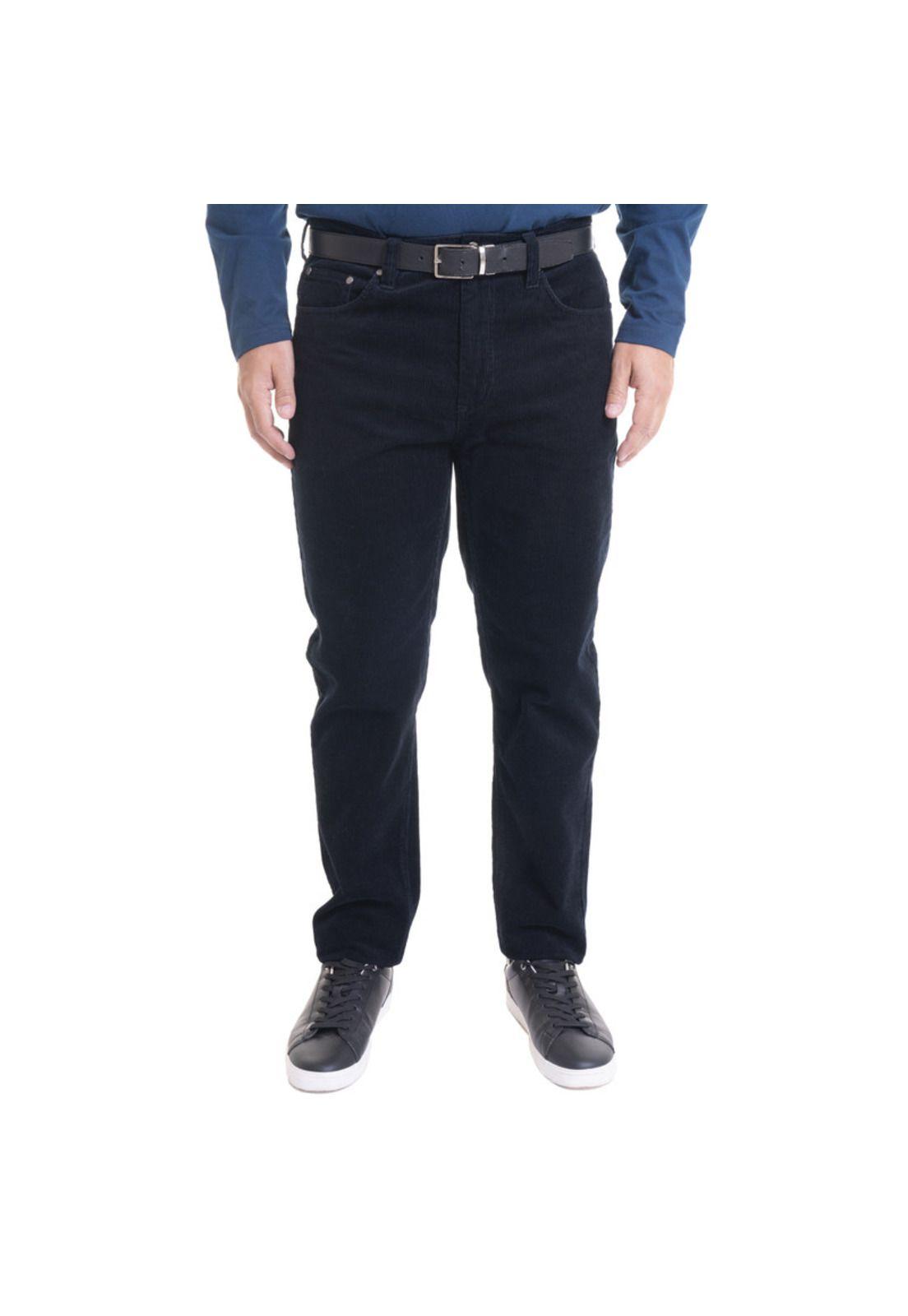 Pantalón Cotelé Azul Marino-0