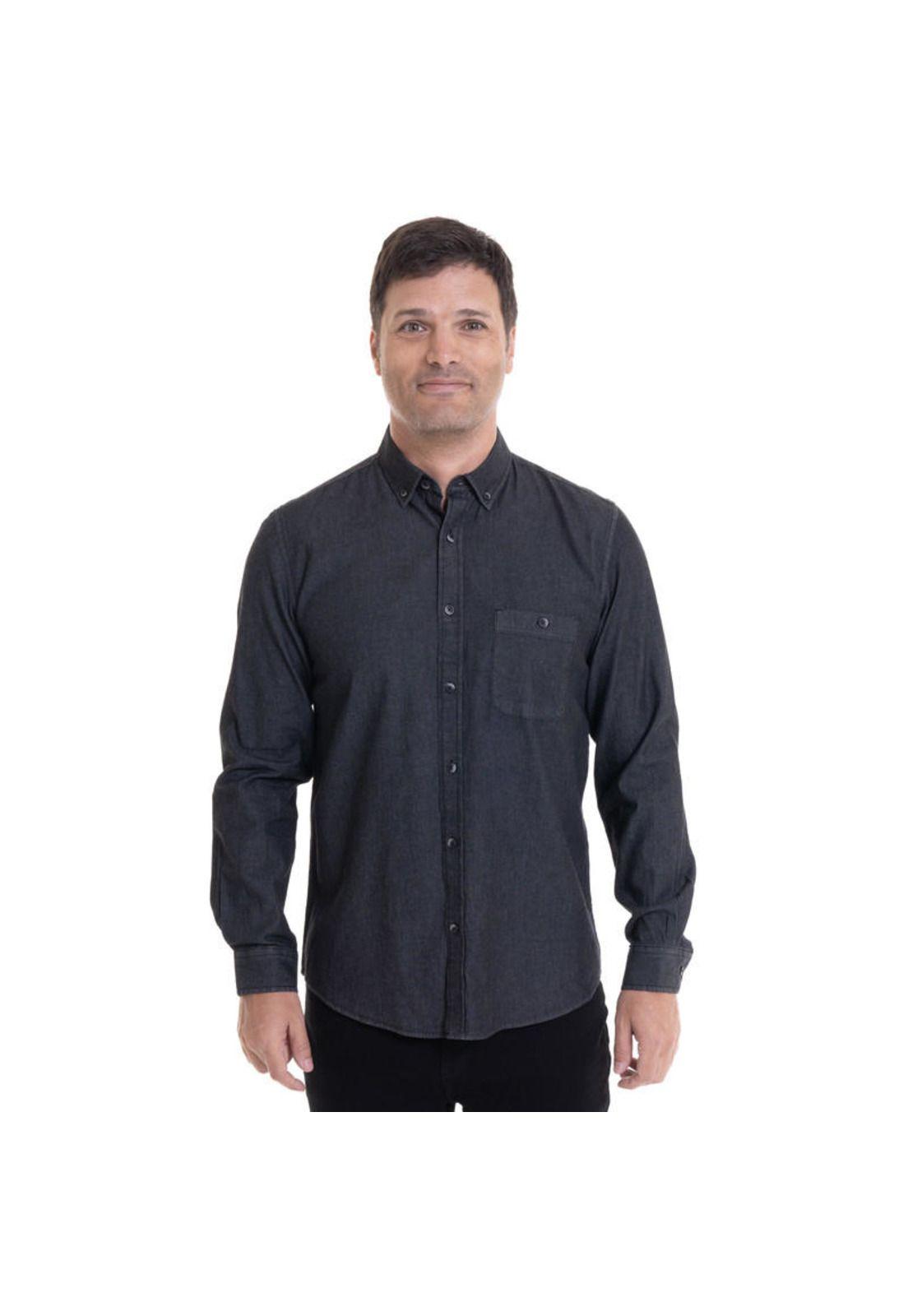 Camisa Denim Negro-0