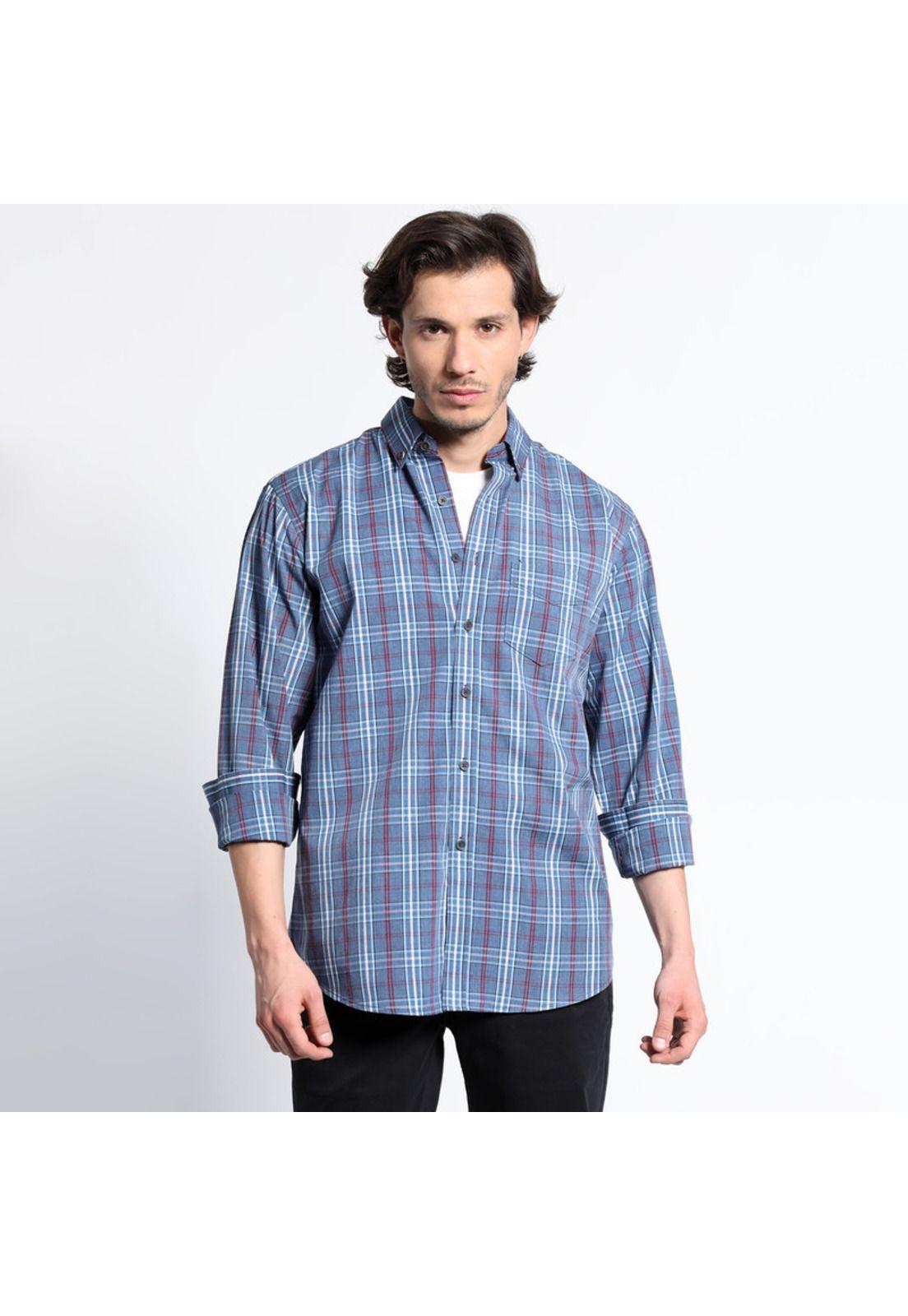 Camisa Manga Larga Trevira Cuadros Regular Fit-0
