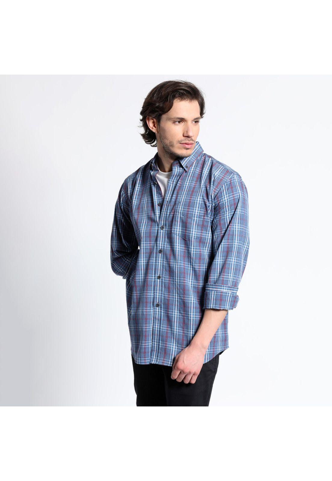 Camisa Manga Larga Trevira Cuadros Regular Fit-1