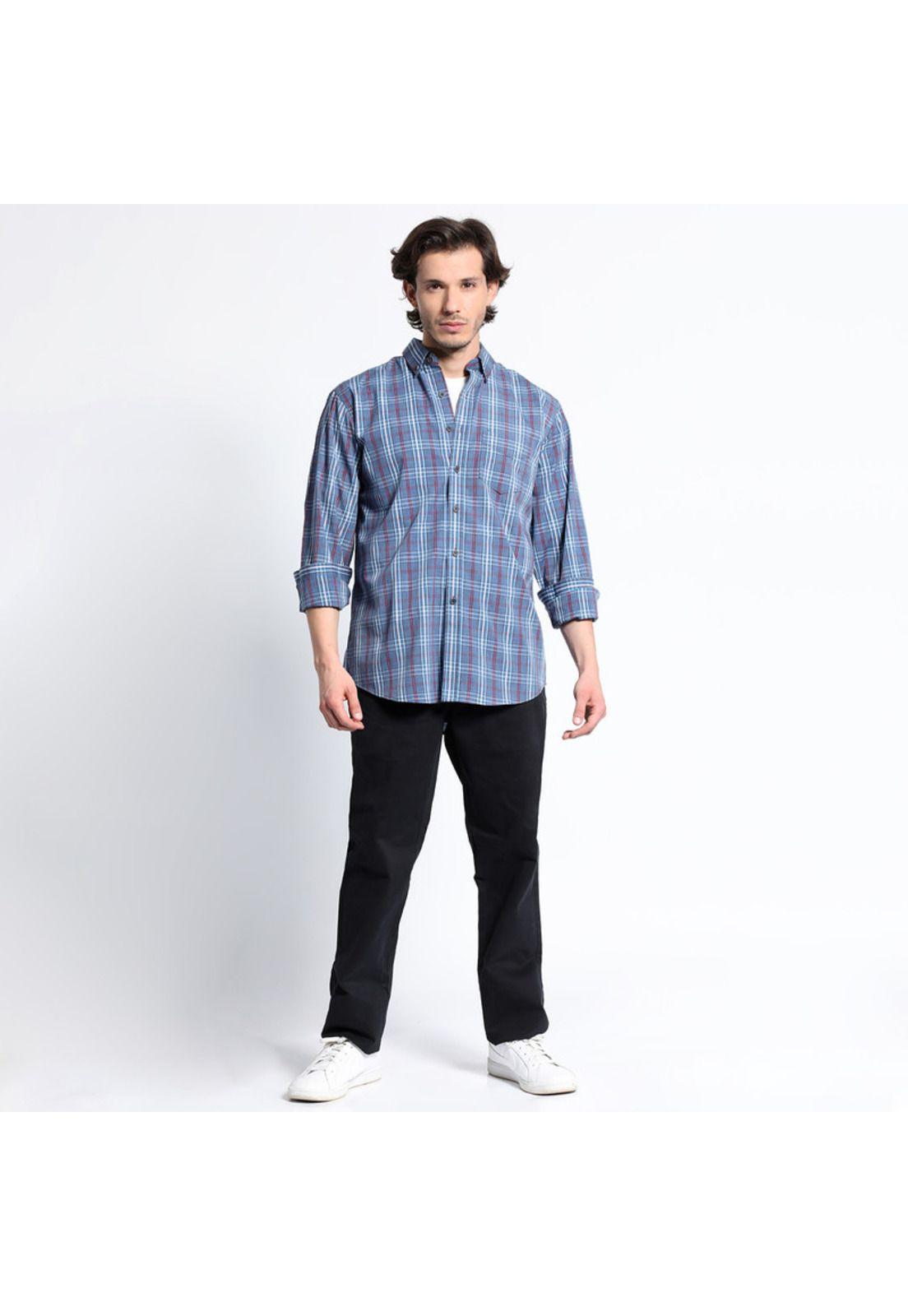 Camisa Manga Larga Trevira Cuadros Regular Fit-2