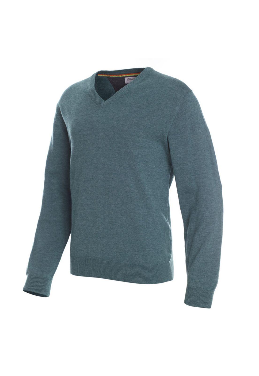 Sweater Cuello V Melange-1
