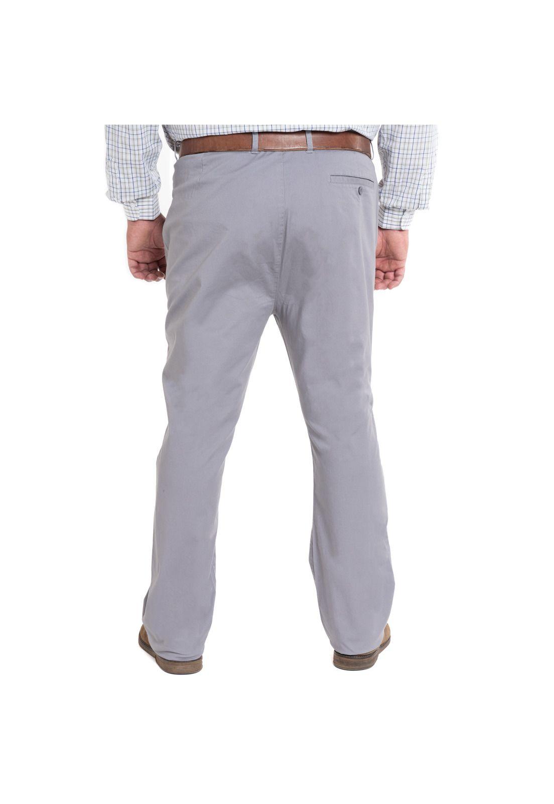 PANTALÓN FRENTE PLANO SPANDEX REGULAR FIT-1