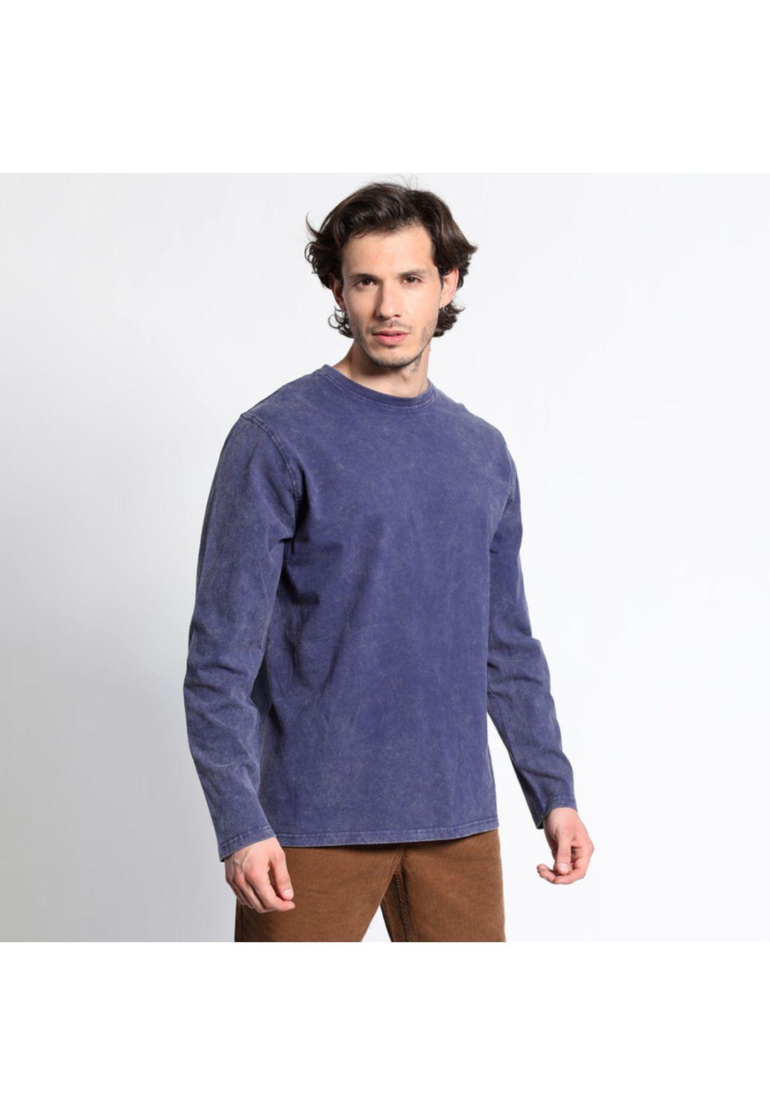 Polera Manga Larga Cuello Redondo Vintage-1