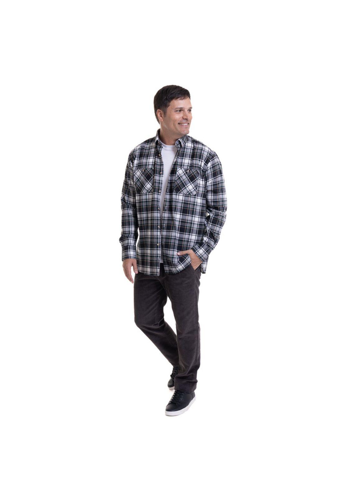 Camisa Villela Fantasía Gris oscuro-2