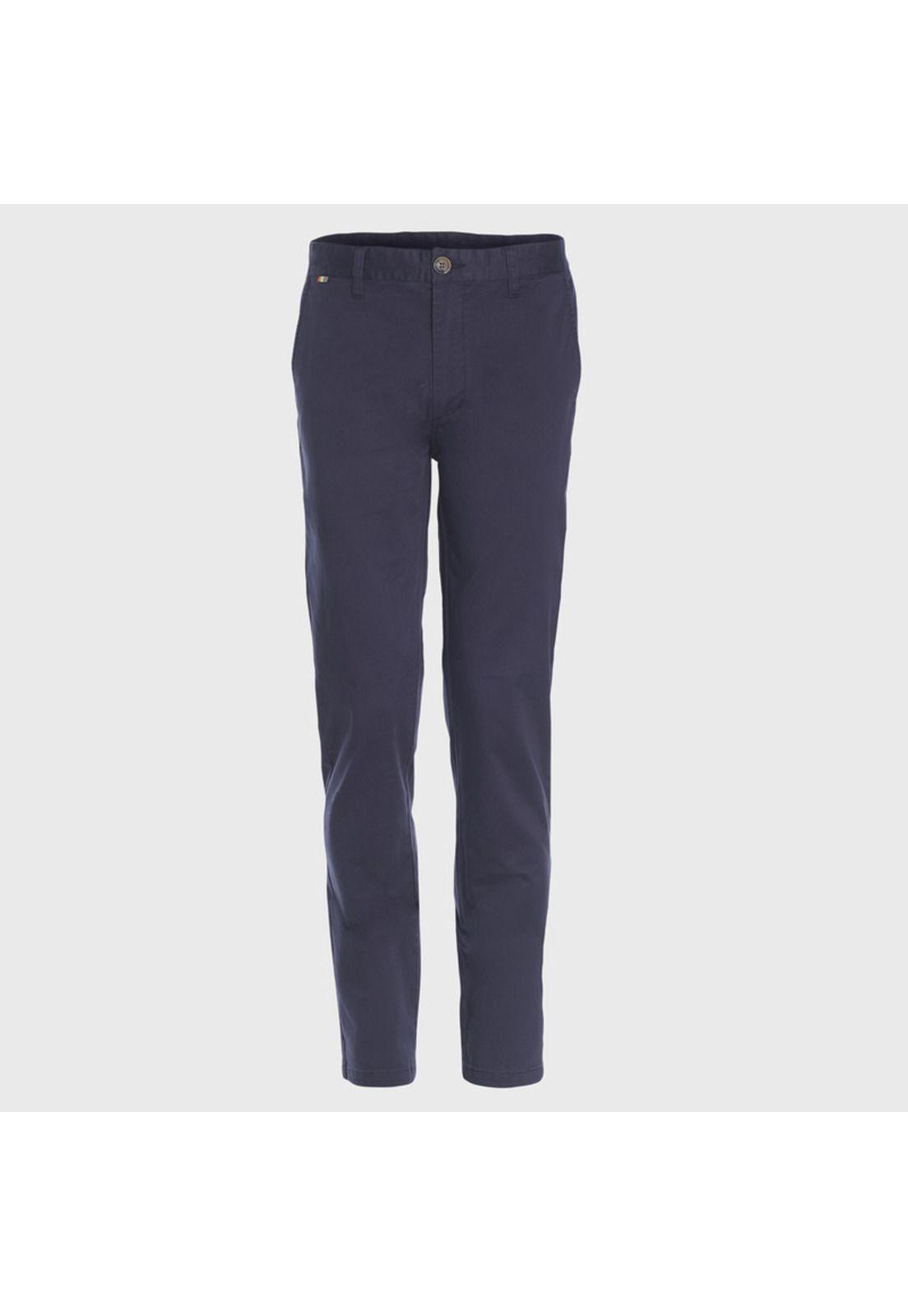 Pantalon Frente Plano Slim Fit Spandex-0