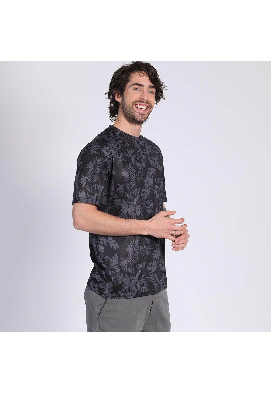 Polera Manga Corta Poliéster Negro-2