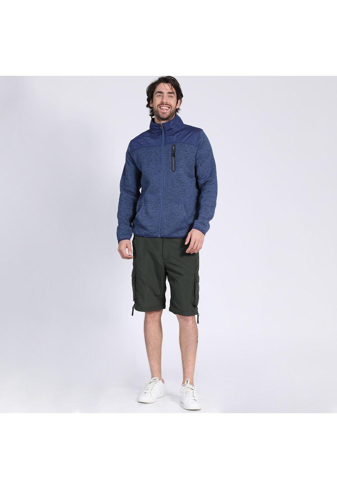 Polerón Full Zipper Print Azul-0