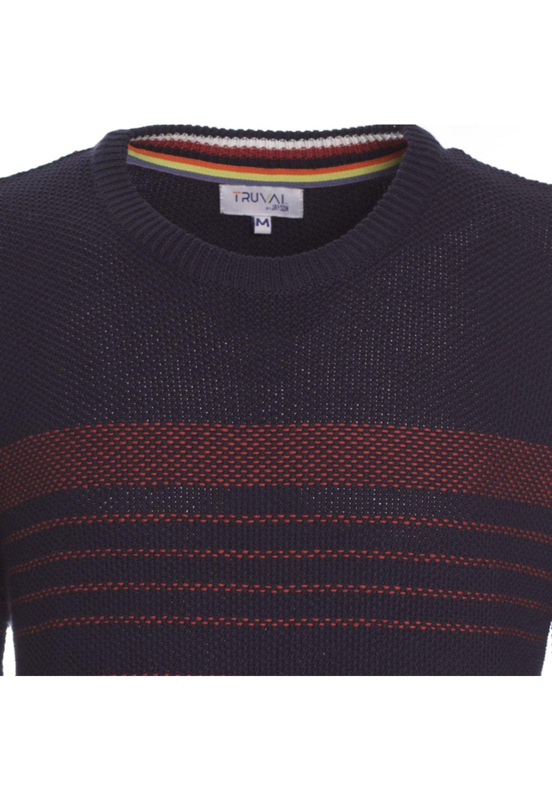 Sweater Cuello Redondo Listado-3