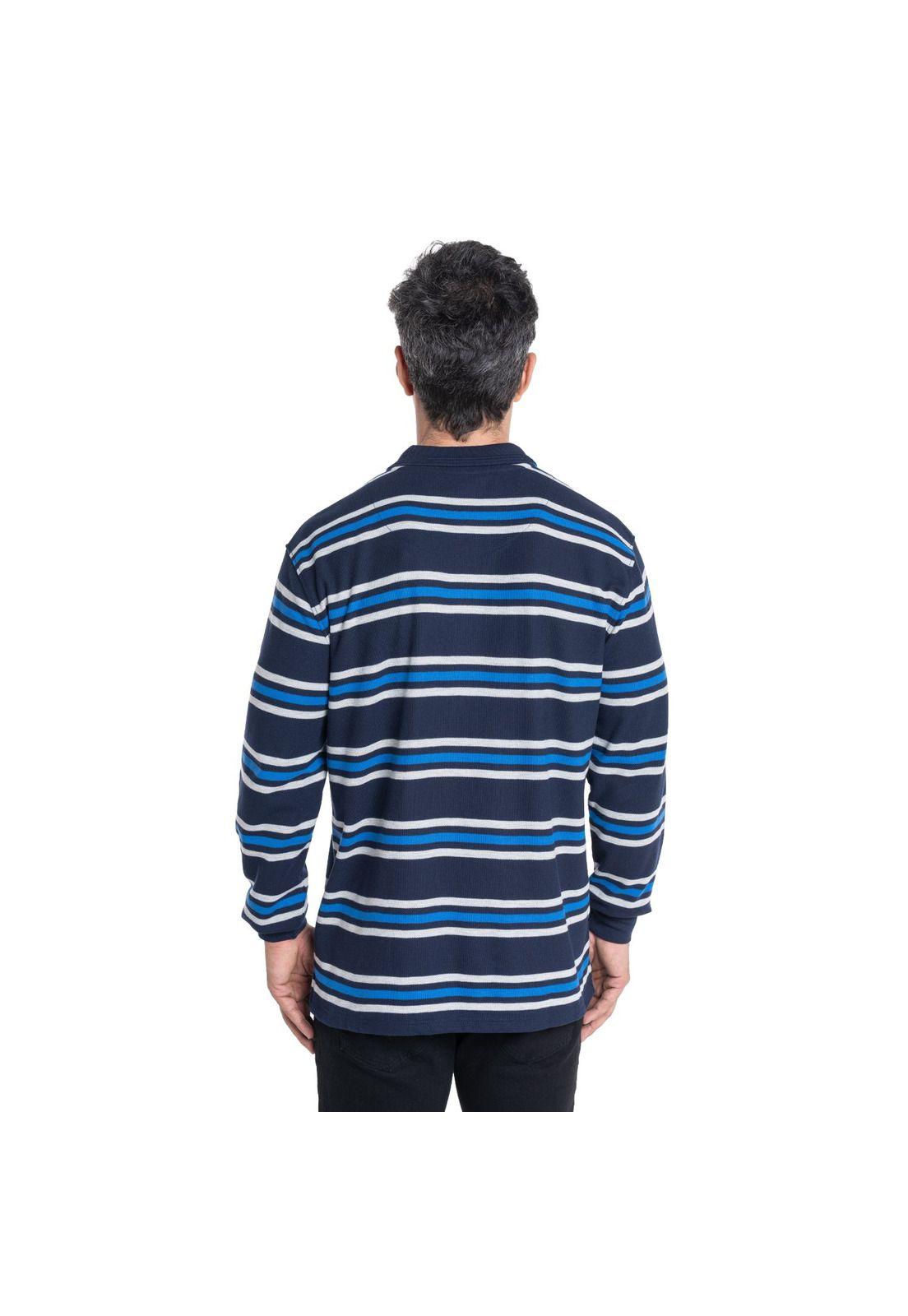 Polera Manga Larga Piqué Rayas Hombre-2