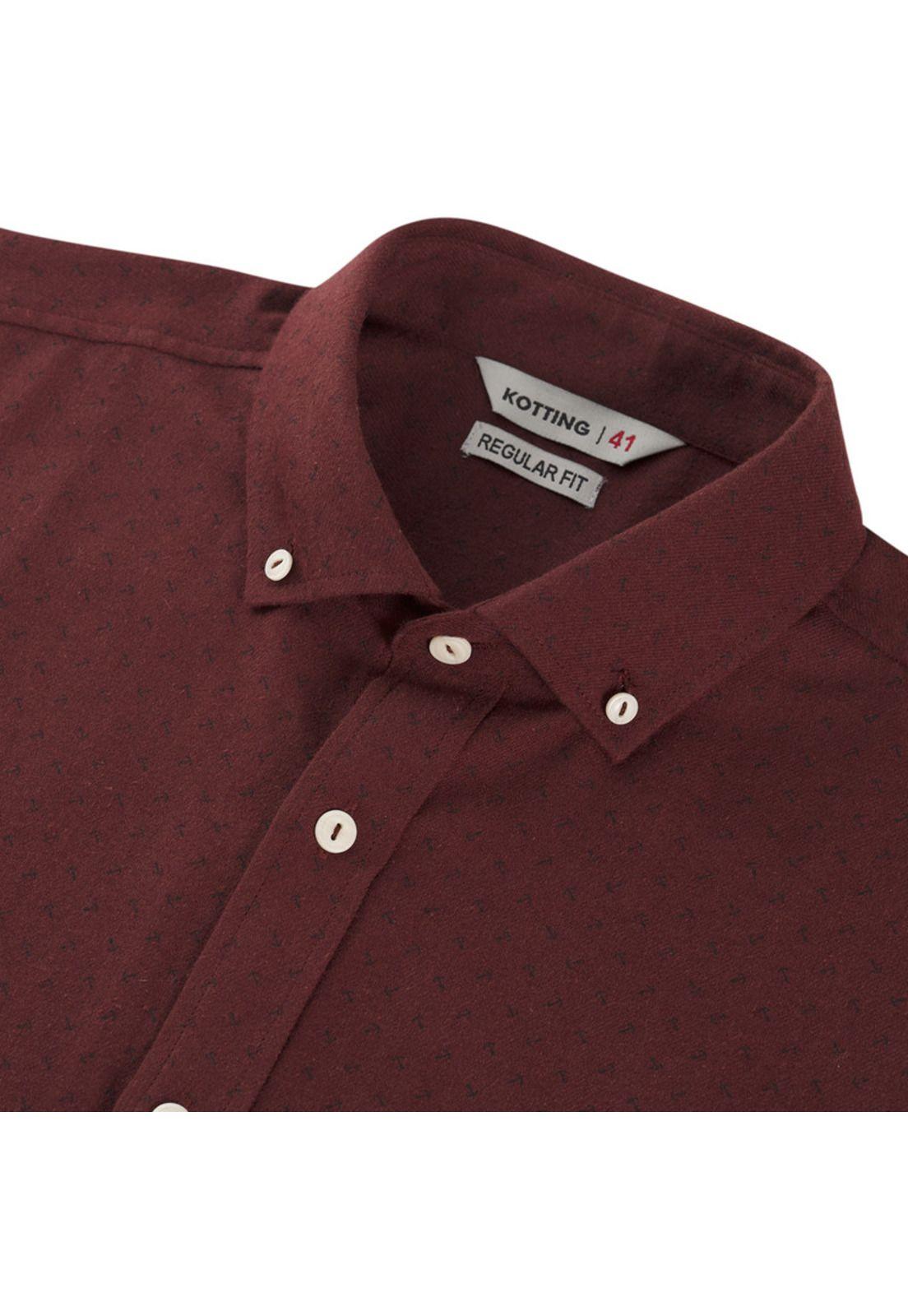 Camisa Manga Larga Franela Regular Fit Estampada-3