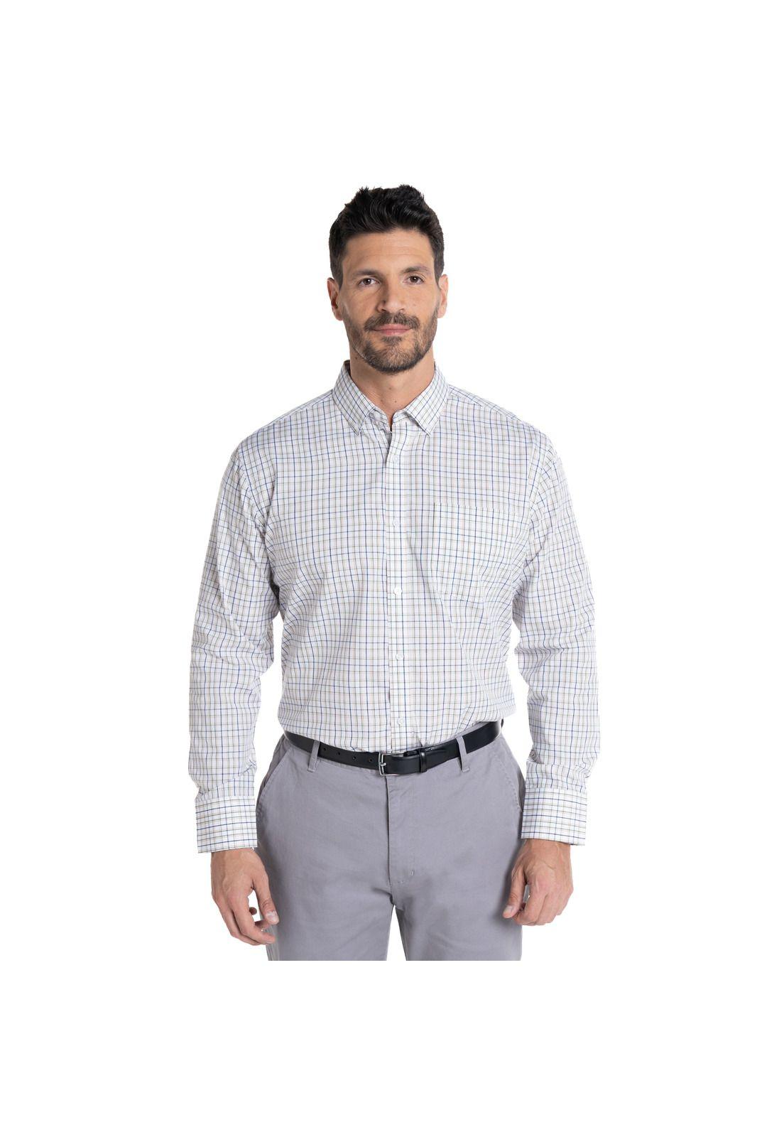 CAMISA FANTASÍA CUADRO CLÁSICO REGULAR FIT-0