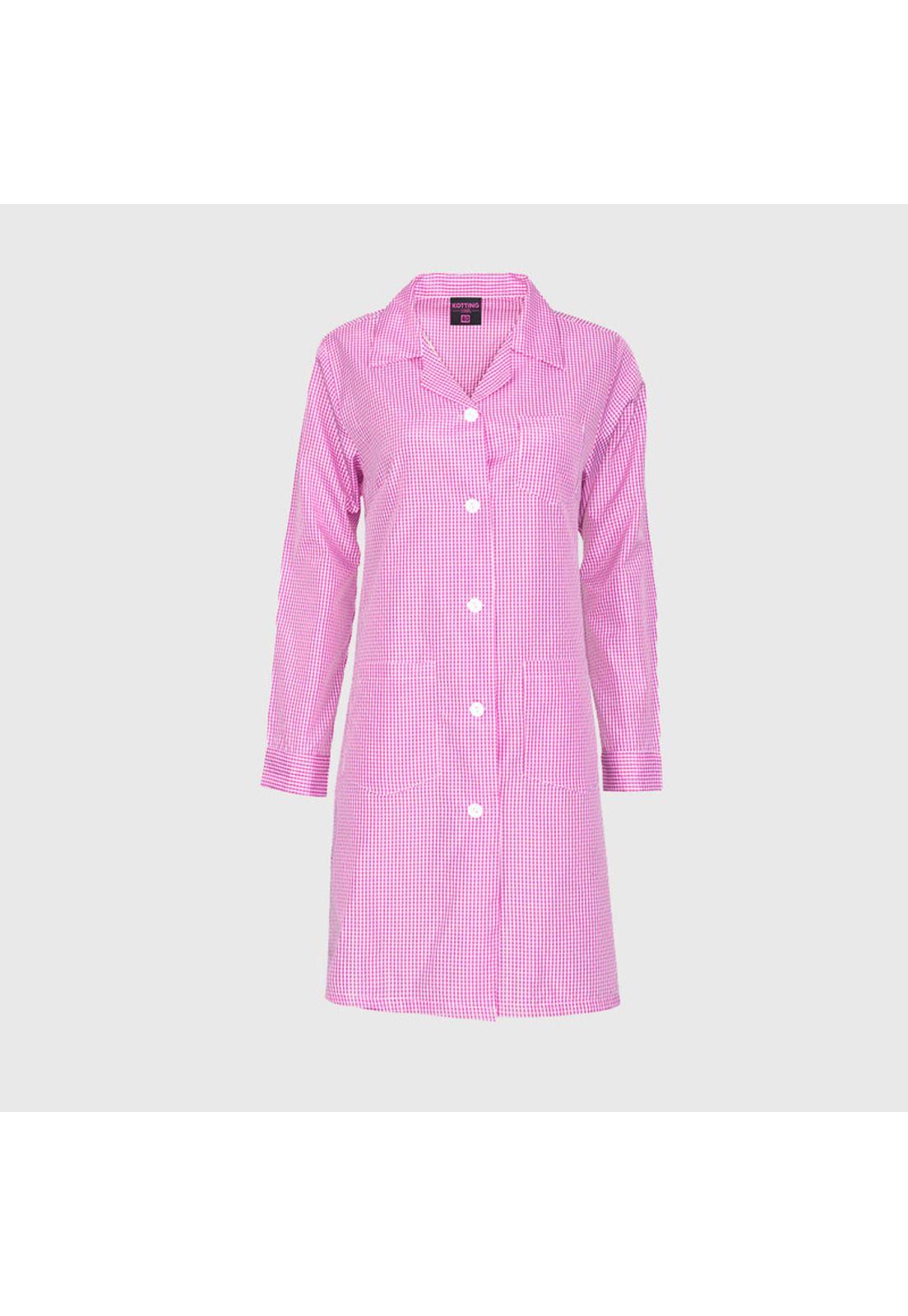 Delantal Cuadrille Rosado-0