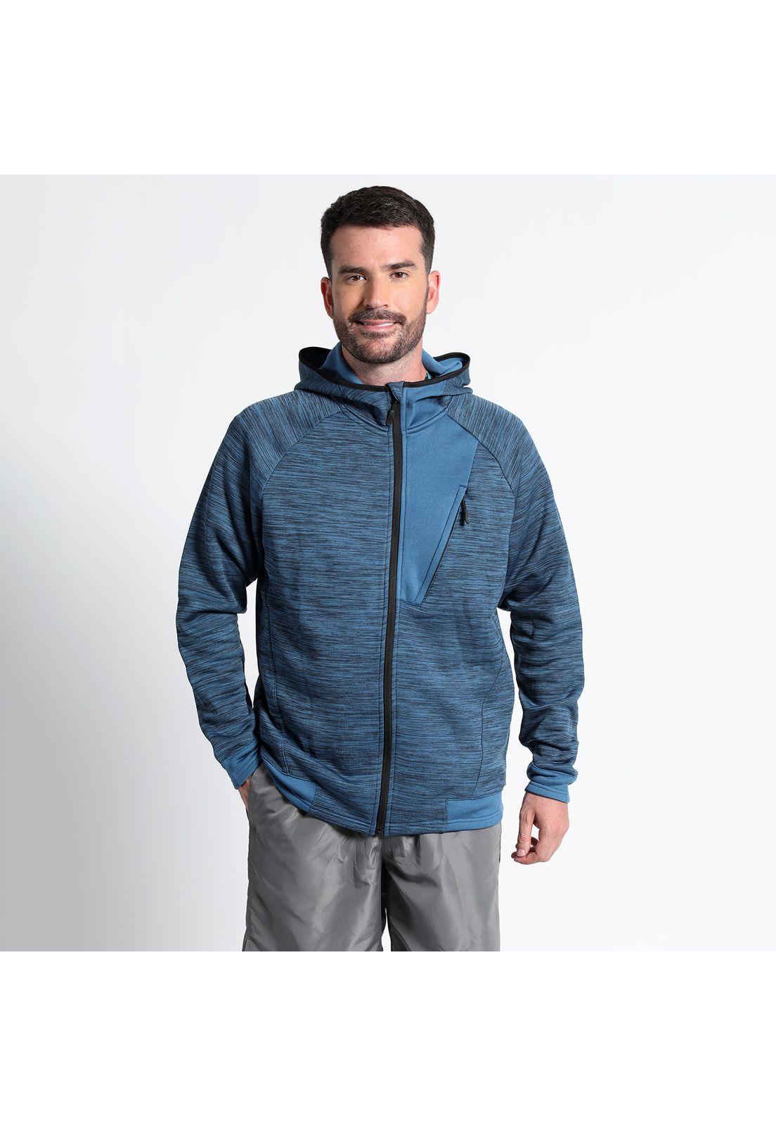 Polerón Full Zipper Cuello Alto Con Capucha-0