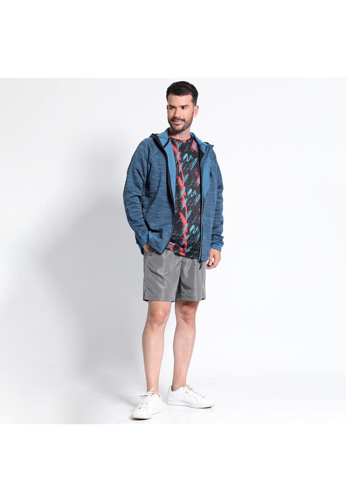 Polerón Full Zipper Cuello Alto Con Capucha-1