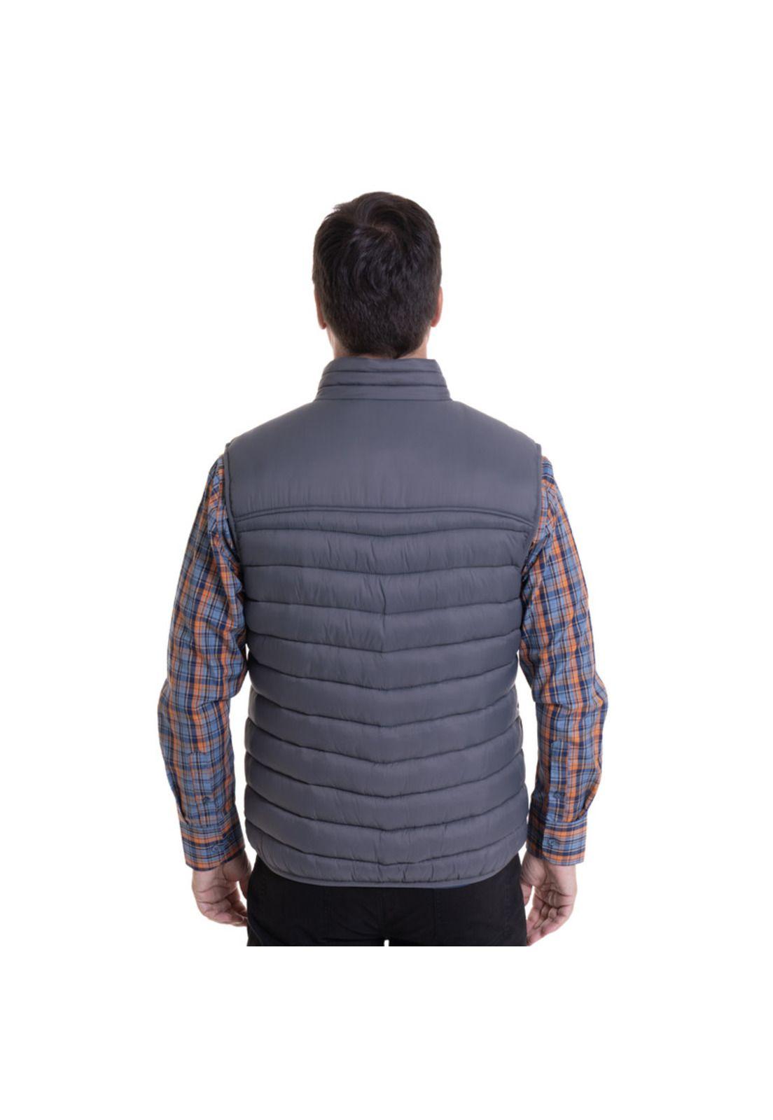 Parka Sin Mangas Gris Oscuro-1