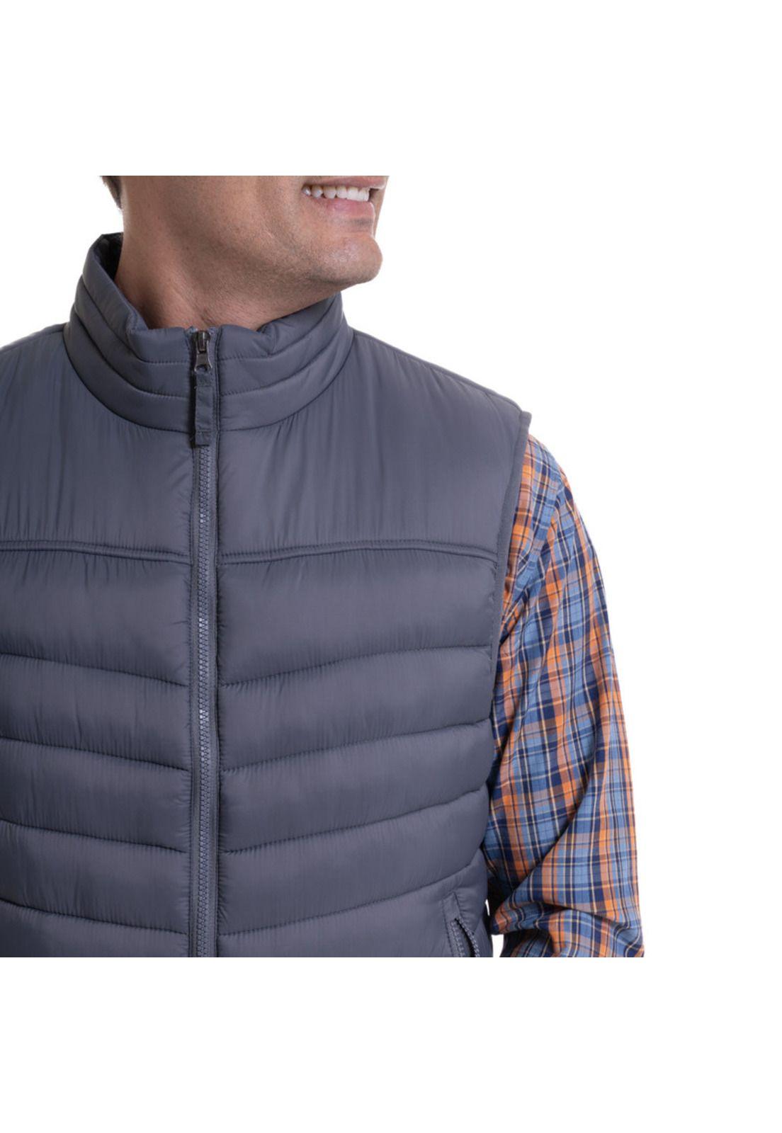 Parka Sin Mangas Gris Oscuro-3