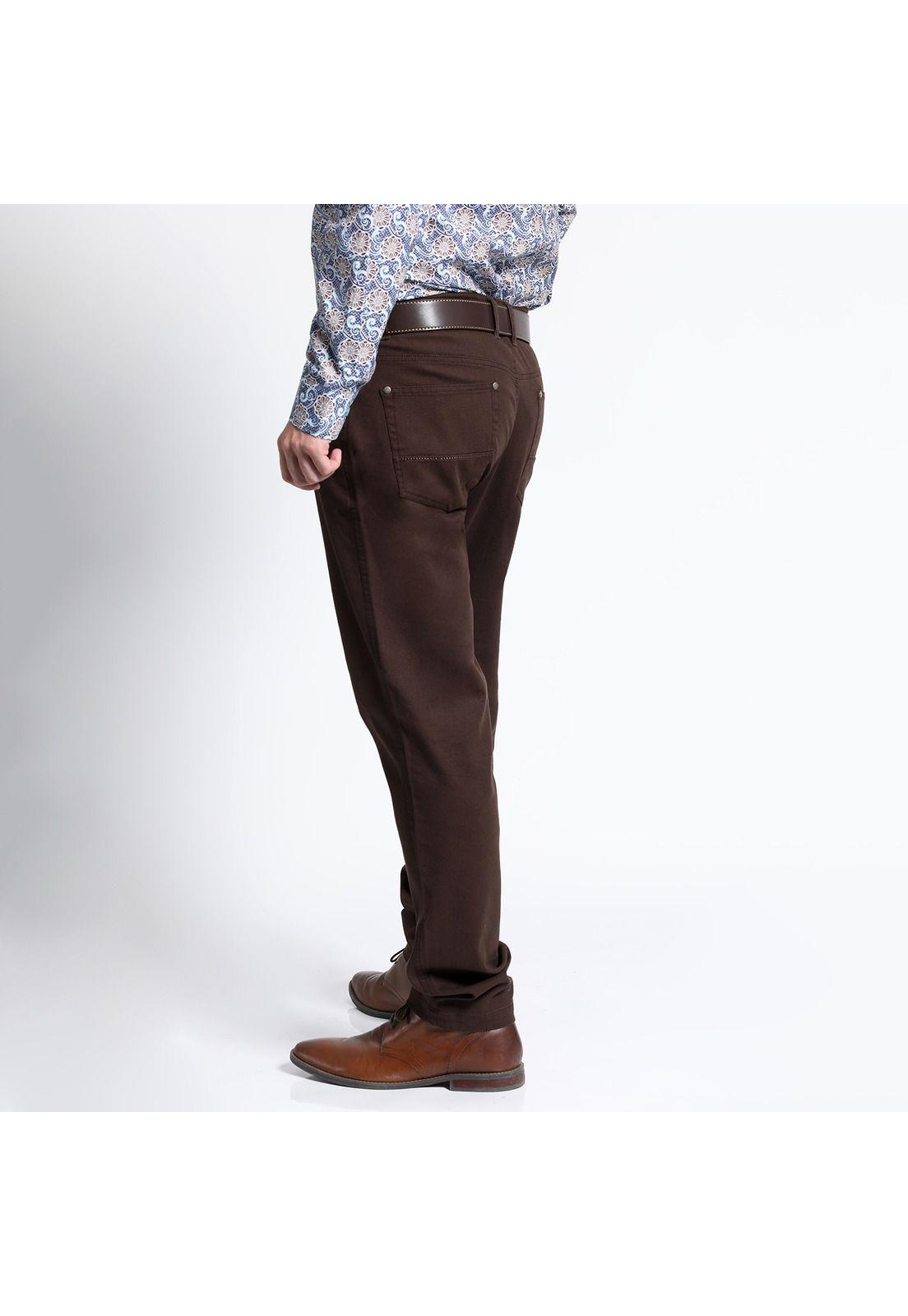 Pantalón Canvas 5 Bolsilllos Slim Fit Spandex-1