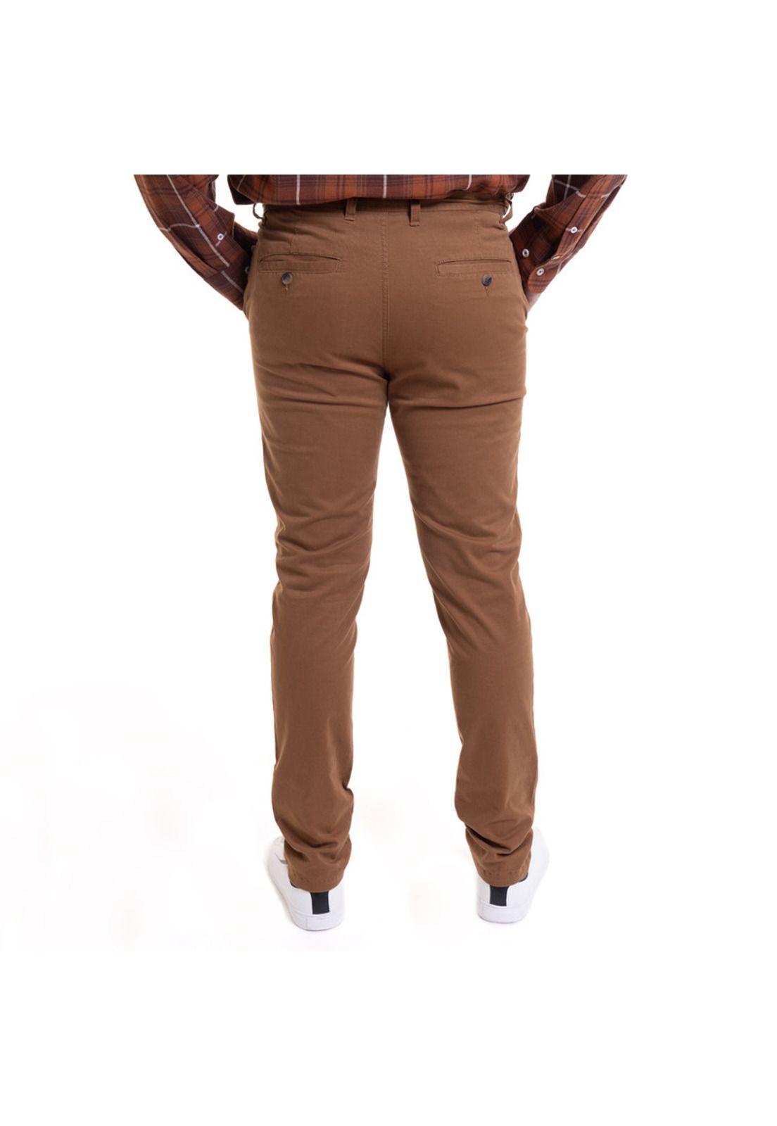 Pantalon Frente Plano Spandex Negro-1