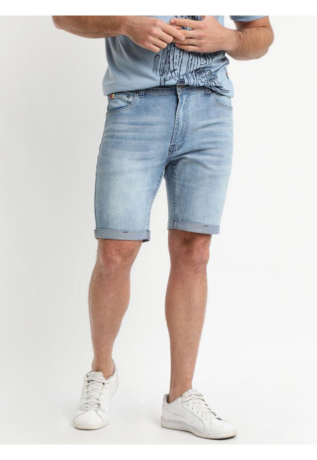 Bermuda Jeans Azul Claro Denim-1