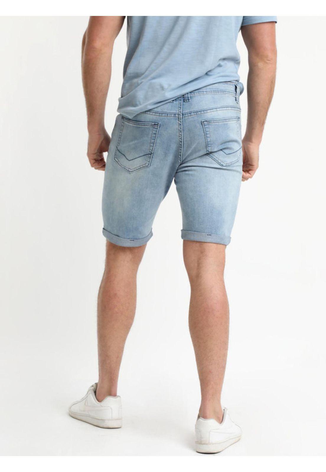 Bermuda Jeans Azul Claro Denim-2