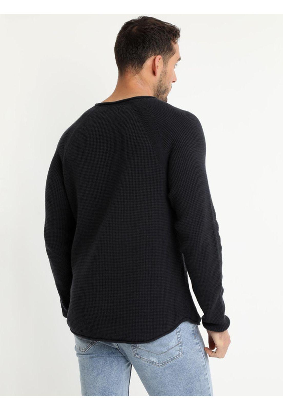 Sweater Cuello Redondo Gris Medio-2