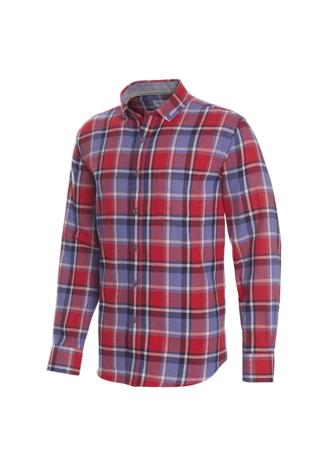 Camisa Manga Larga Franela Regular Fit-1