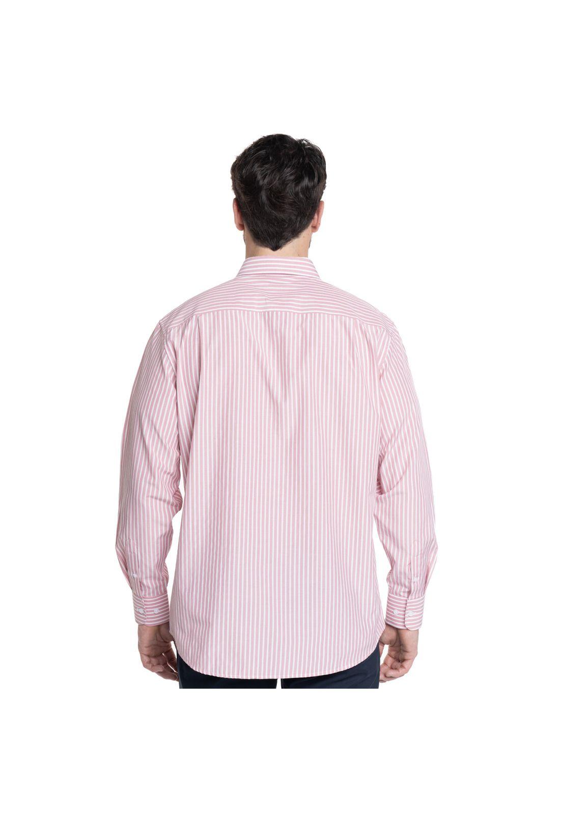 CAMISA HOMBRE LISTADA PREMIUM CUELLO SEMI ITALIANO-1