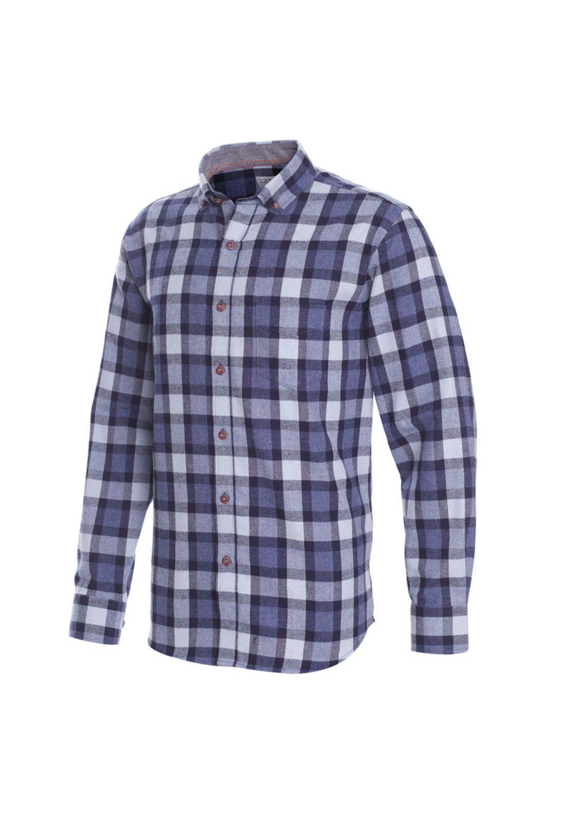 Camisa Manga Larga Franela Regular Fit-1