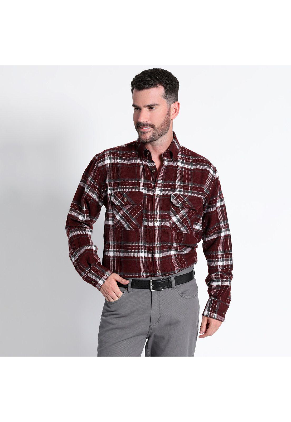 Camisa Leñadora Manga Larga -0