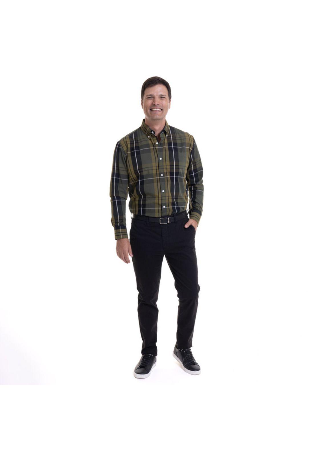 Camisa Fantasía Premium Verde Musgo-2