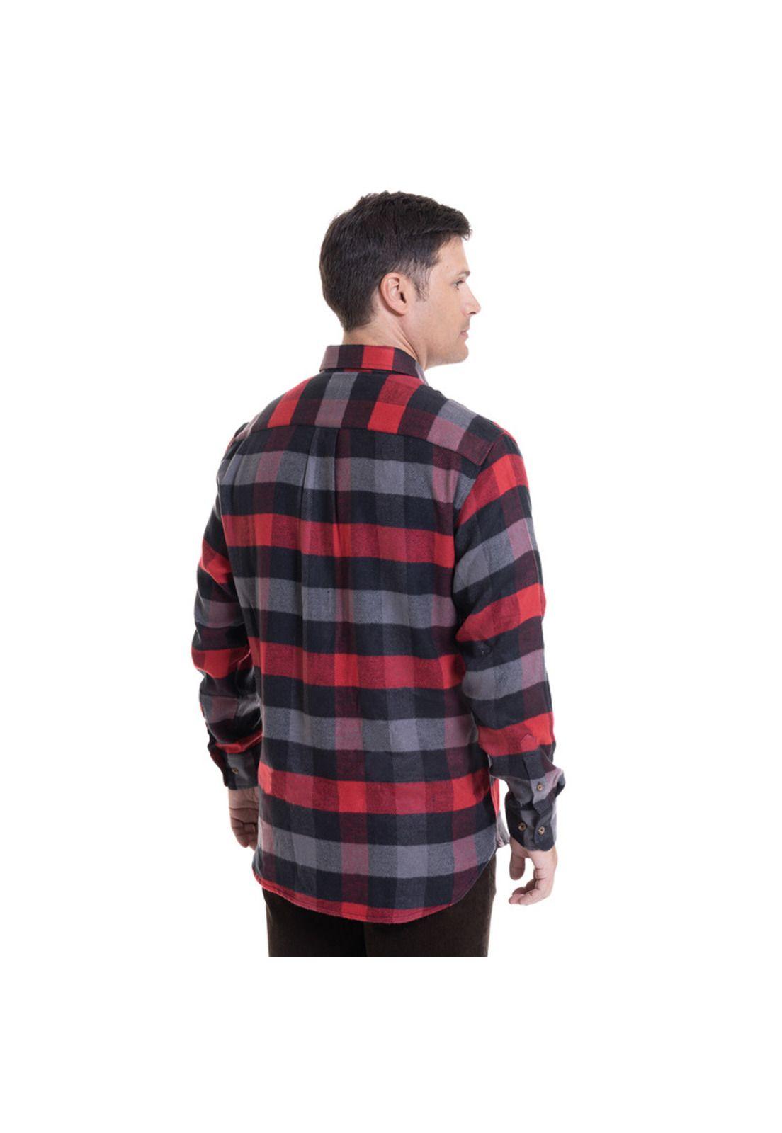 Camisa Leñadora Rojo-1