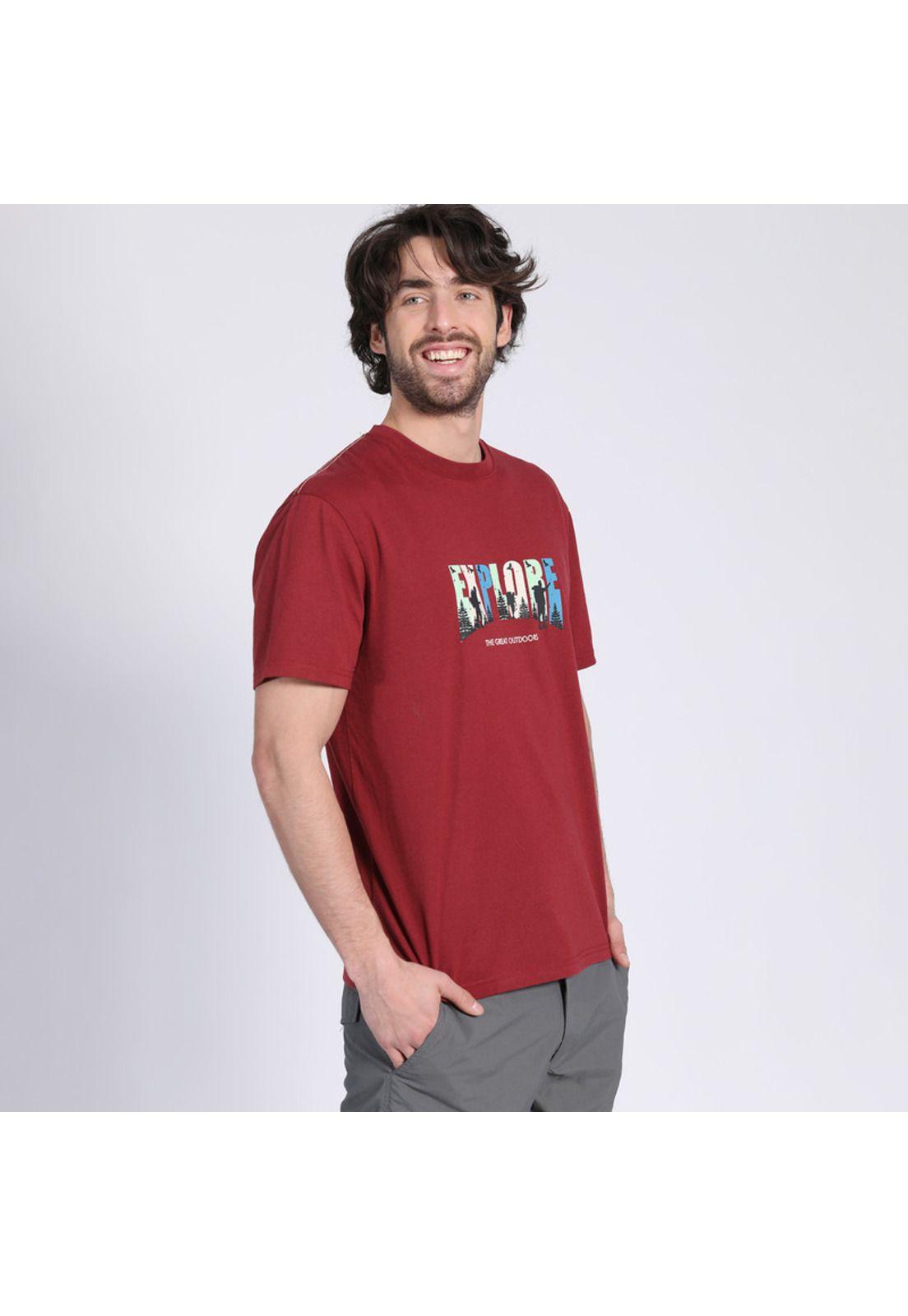 Polera Manga Corta Con Malla Rojo-2