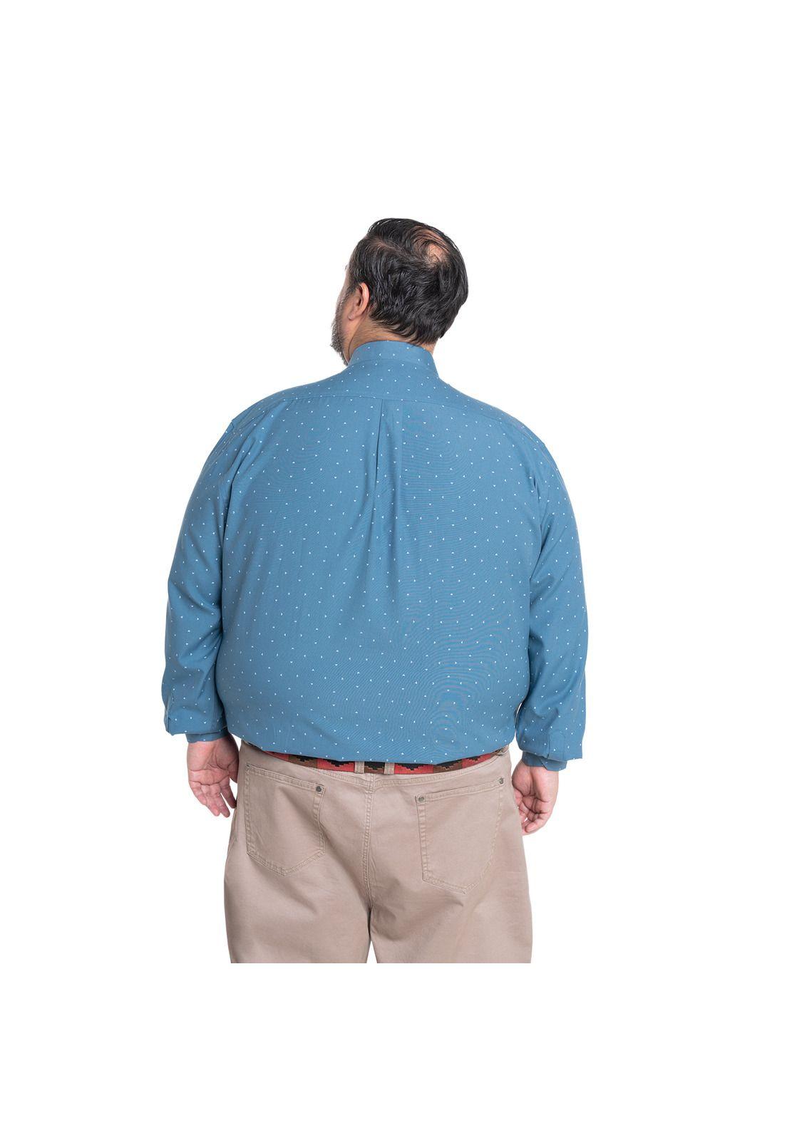 Camisa Manga Larga Estampada Hombre-1