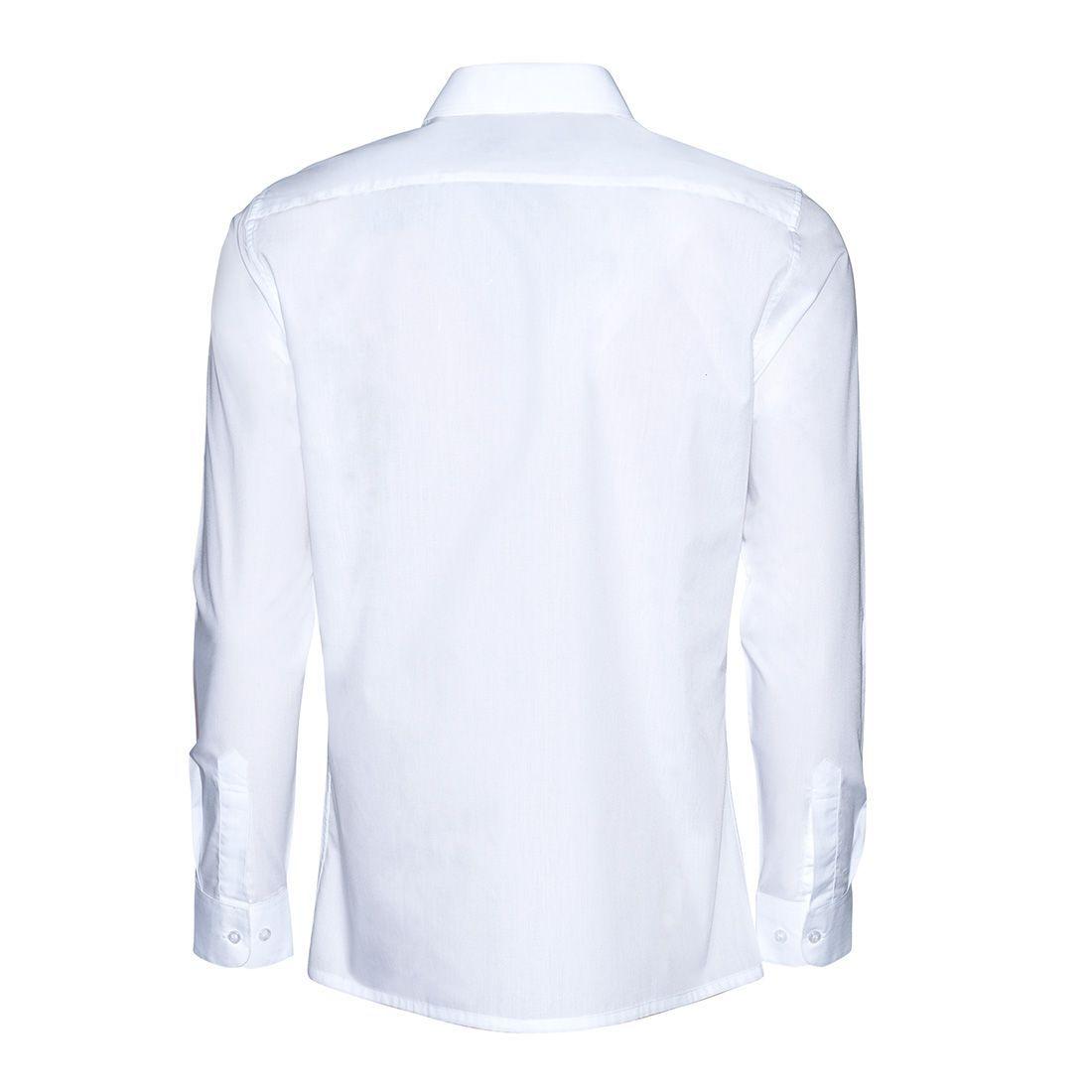 Camisa Escolar Slim Fit Blanca Niño-1