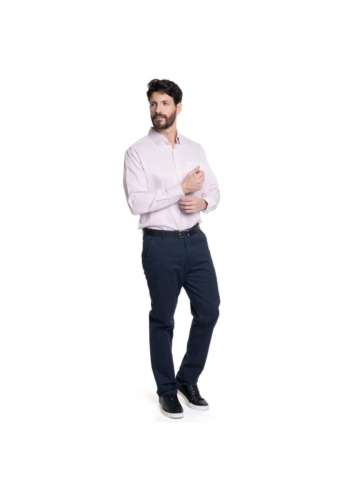 PANTALON HOMBRE FRENTE PLANO SPANDEX REGULAR FIT-3