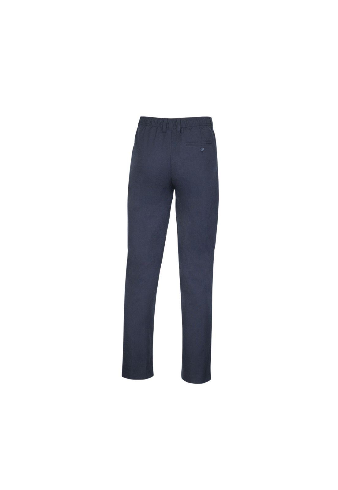 Pantalón Escolar Básico Frente Plano Niño Azul Marino-2
