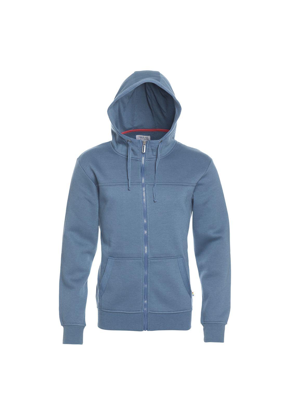 Polerón Hoodie Con Capucha Azul-3