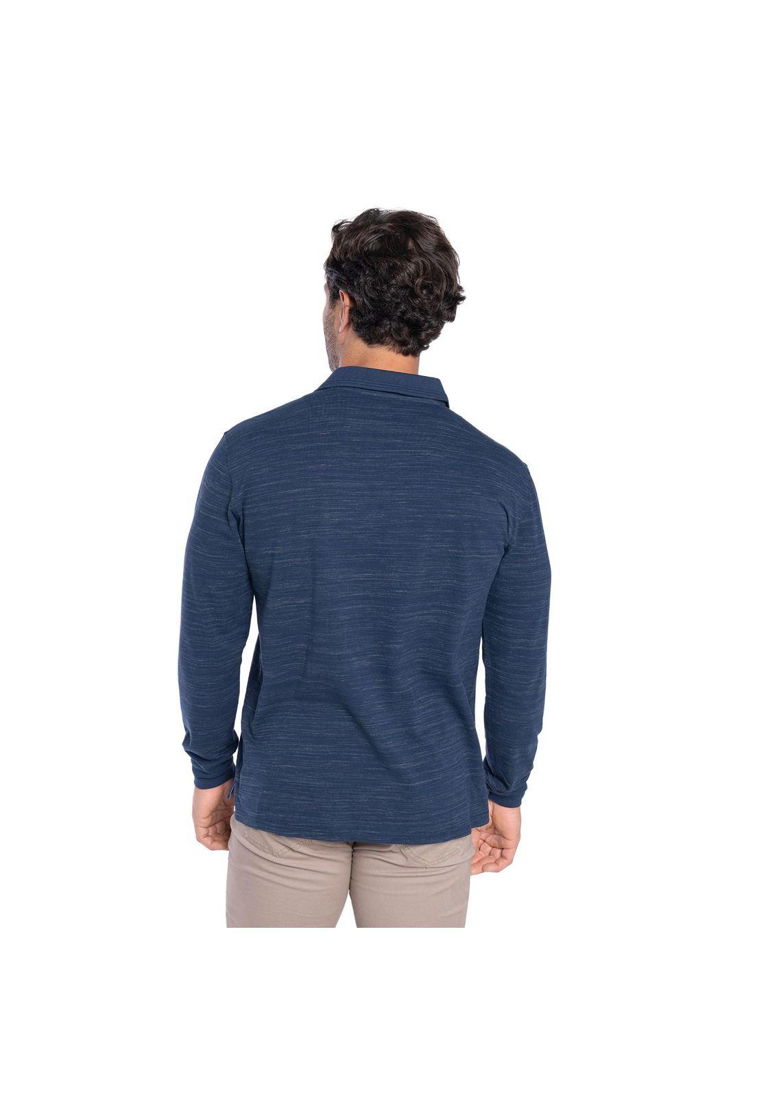 Polera Manga Larga Piqué Hombre-2