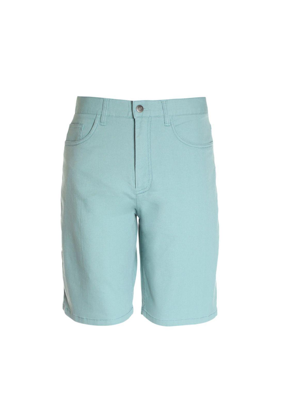 Bermuda Canvas Spandex Verde Claro-3