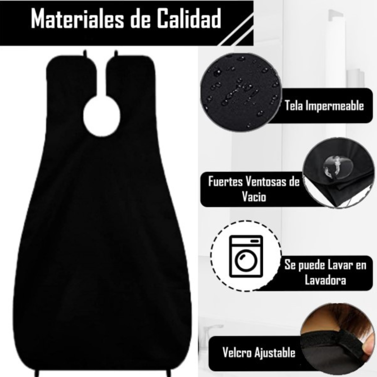 Capa Delantal Para Corte De Barba Afeitado-Afeitar -1