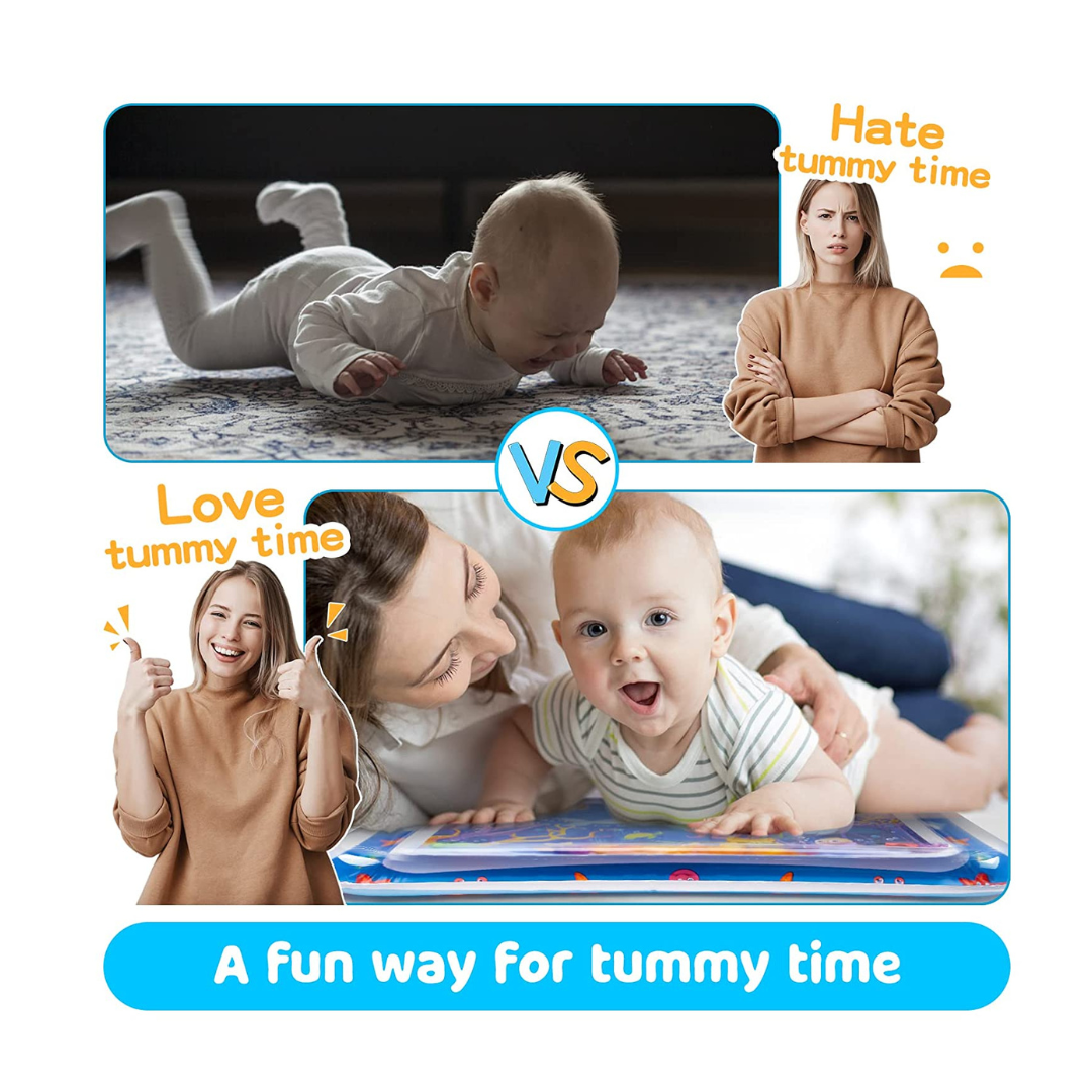 Alfombra Sensorial de Agua Inflable para Bebés-2