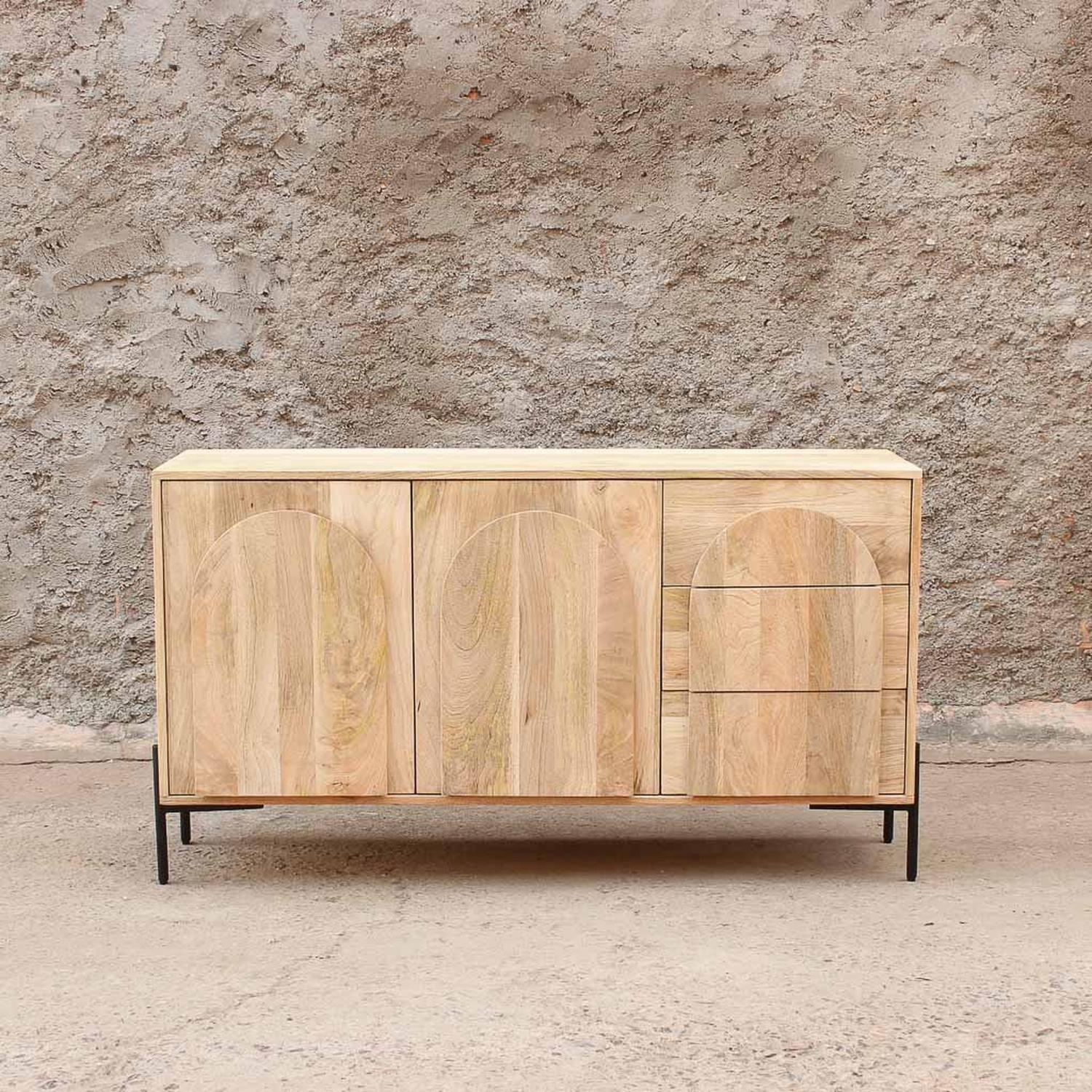Buffet almendra 135x40x75cm-2