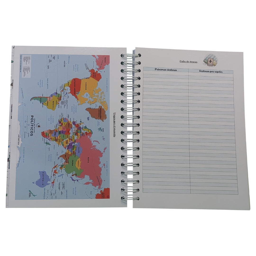 Bitacora De Viaje, Diario De Viajes, Registro De Viajes-3