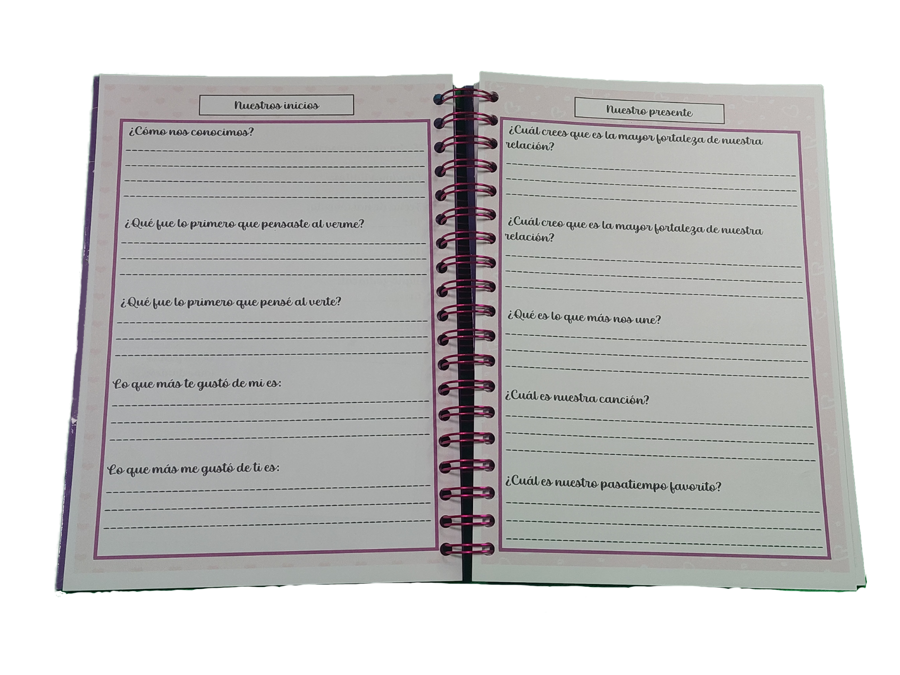 Cuaderno, Bitácora, Diario, Agenda Nuestras 100 Citas-2
