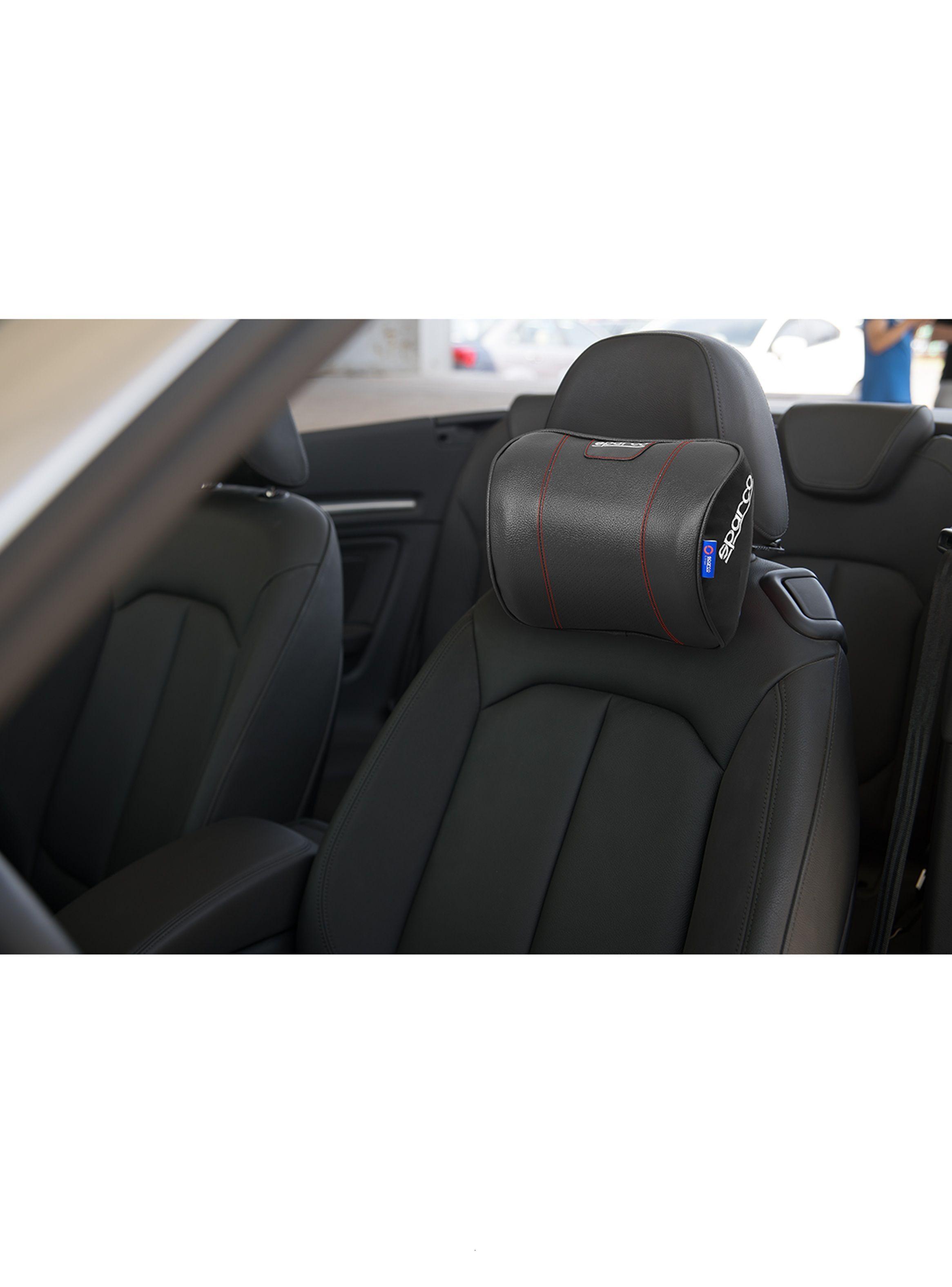 Apoya Cabeza Cervical Sparco Auto Pvc + Poliester Spc4008 Negro-1