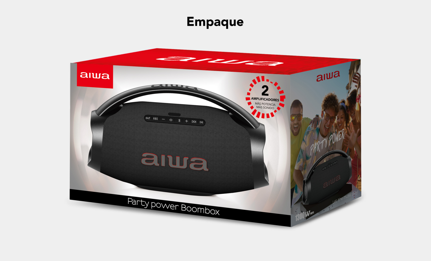 Parlante Portatil Bluetooth Aiwa Ipx6 Con Tws 130w Aw-h51bt Negro-6