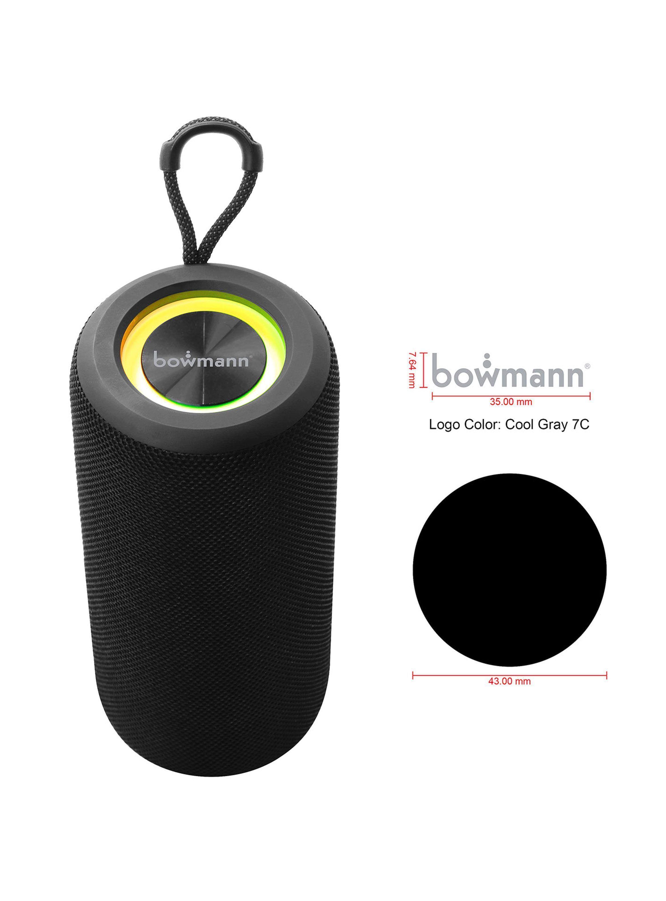 Parlante Portatil Bluetooth Bowmann Tws Con Fm 50w Bts-200x Negro-3